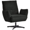Fauteuil, antraciet textiel