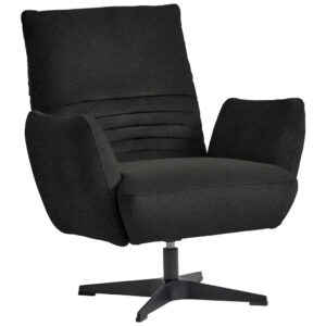 Fauteuil, antraciet textiel