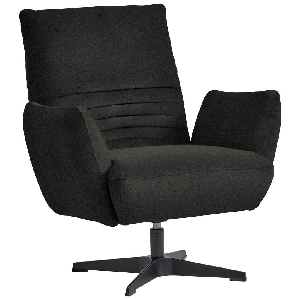 Fauteuil, antraciet textiel