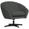 Fauteuil, antraciet textiel