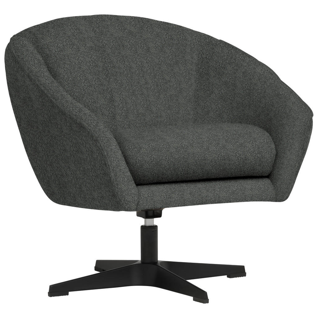 Fauteuil, antraciet textiel