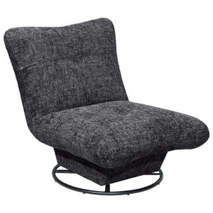 Fauteuil, antraciet textiel