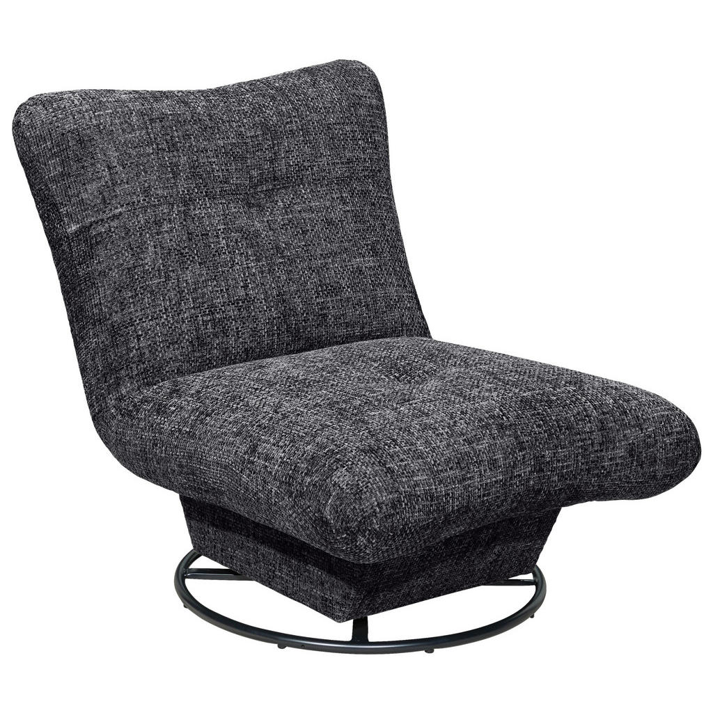 Fauteuil, antraciet textiel