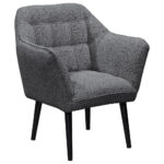 Fauteuil, antraciet textiel thumbnail 1