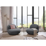 Fauteuil, antraciet textiel thumbnail 2