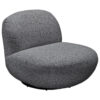 Fauteuil, antraciet textiel