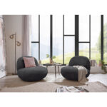 Fauteuil, antraciet textiel thumbnail 2