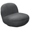 Fauteuil, antraciet textiel