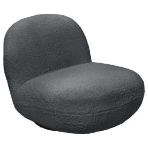 Fauteuil, antraciet textiel