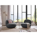 Fauteuil, antraciet textiel thumbnail 2
