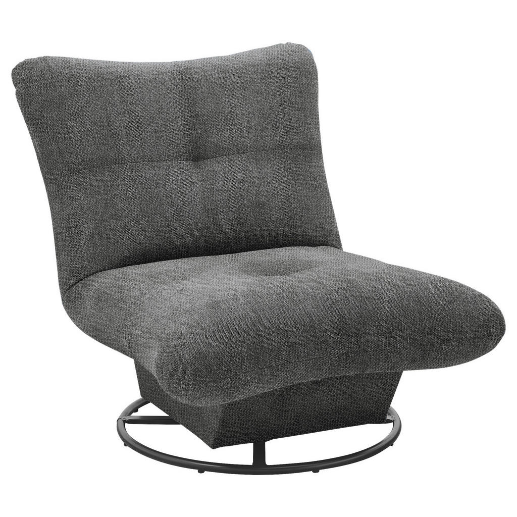 Fauteuil, grafietkleurig textiel