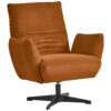 Fauteuil, kleur cognac textiel