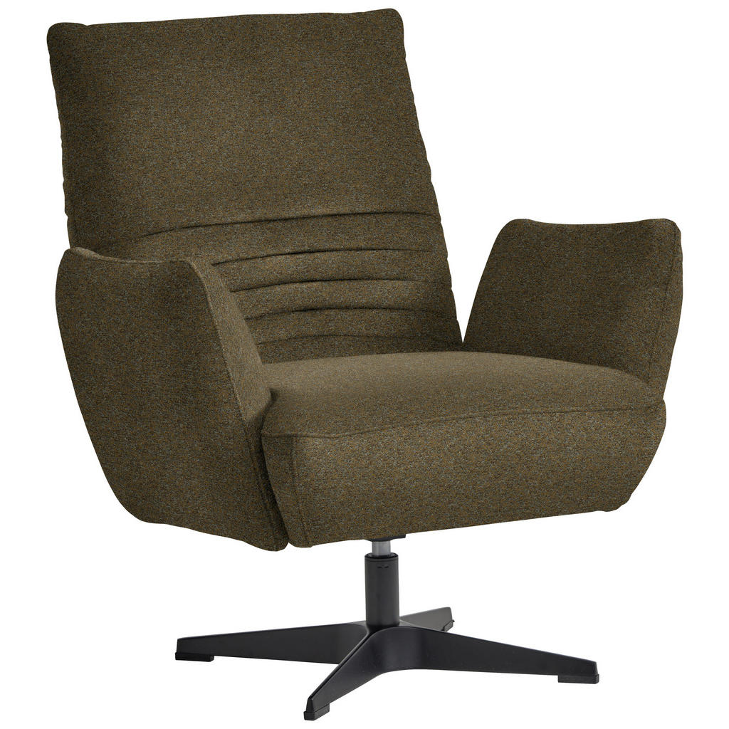 Fauteuil, kaki textiel