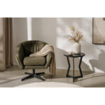 Fauteuil, kaki textiel thumbnail 2
