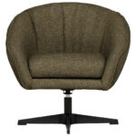Fauteuil, kaki textiel thumbnail 3