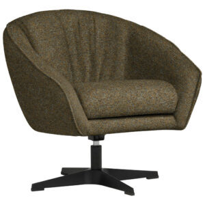 Fauteuil, kaki textiel