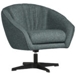 Fauteuil, blauwgrijs textiel thumbnail 1