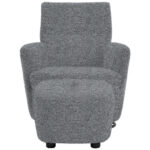Fauteuil, blauwgrijs textiel thumbnail 4