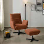 FAMSTOEL, baksteenbruin textiel thumbnail 2