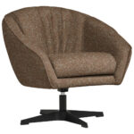 Fauteuil, roodachtig textiel thumbnail 1