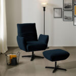 FAMSTOEL, donkerblauw textiel thumbnail 2