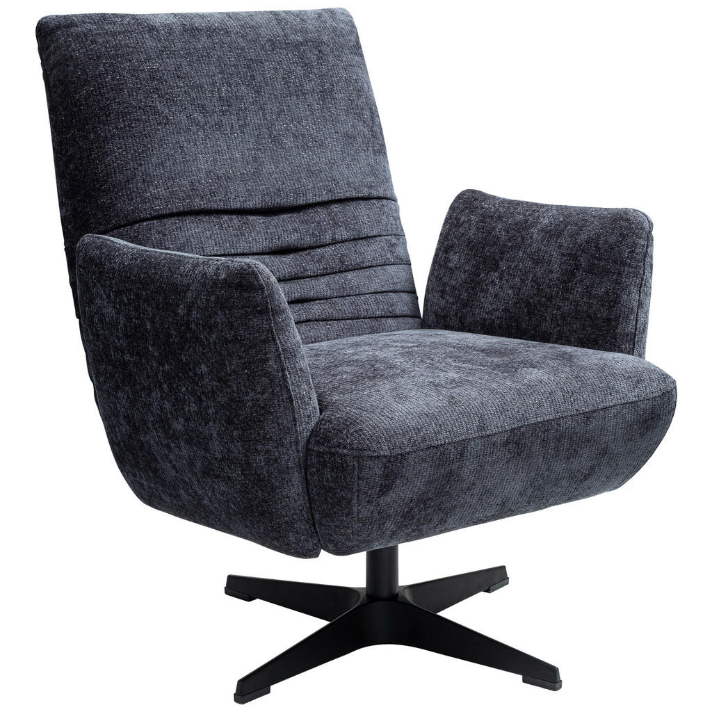 FAMSTOEL, donkerblauw textiel