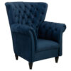 FAMSTOEL, donkerblauw textiel