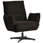 STOEL, donkerbruin textiel thumbnail 1