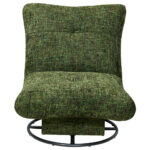 STOEL, donkergroen textiel thumbnail 3