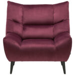 Fauteuil, wijnrood textiel thumbnail 3