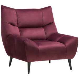 Fauteuil, wijnrood textiel