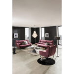 Fauteuil, wijnrood textiel thumbnail 5