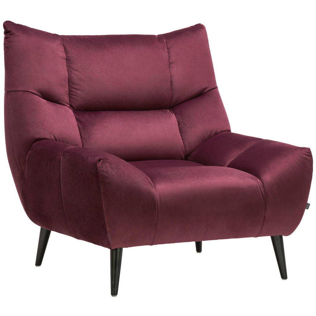Fauteuil, wijnrood textiel
