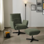 Fauteuil, groen textiel thumbnail 2