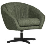 Fauteuil, groen textiel thumbnail 1