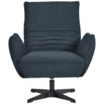Fauteuil, blauw textiel thumbnail 5