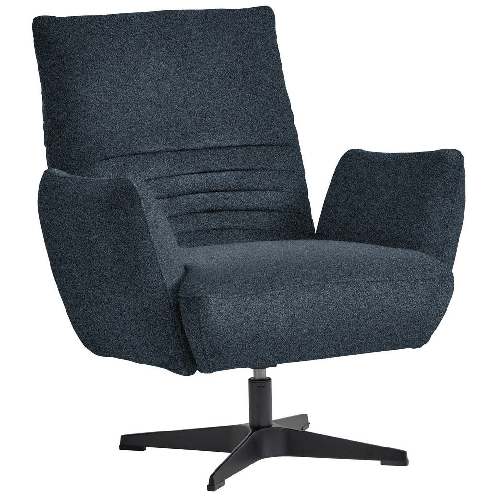 Fauteuil, blauw textiel