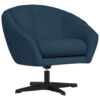 Fauteuil, blauw textiel