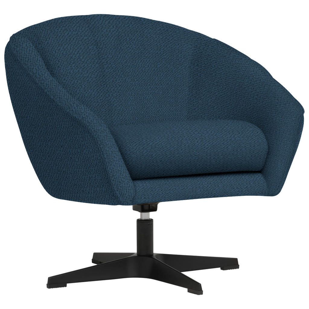 Fauteuil, blauw textiel