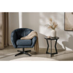 Fauteuil, blauw textiel thumbnail 2