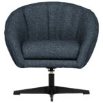 Fauteuil, blauw textiel thumbnail 3