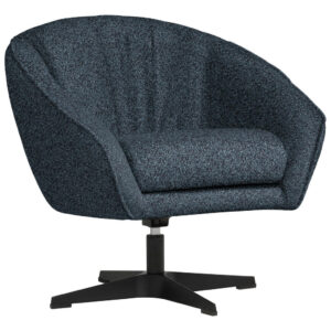 Fauteuil, blauw textiel
