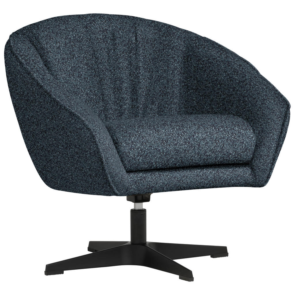 Fauteuil, blauw textiel