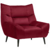 Fauteuil, rood textiel