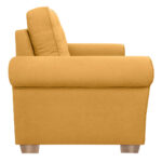 Fauteuil, geel textiel thumbnail 4