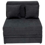 Fauteuil met beenfunctie, grijs textiel thumbnail 1