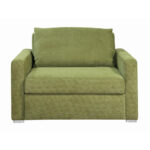 STOEL MET RUG, groen textiel thumbnail 1