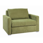 STOEL MET RUG, groen textiel thumbnail 3