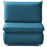 Fauteuil met bed, blauw textiel thumbnail 5