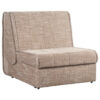 Fauteuil met bed, bruin hout